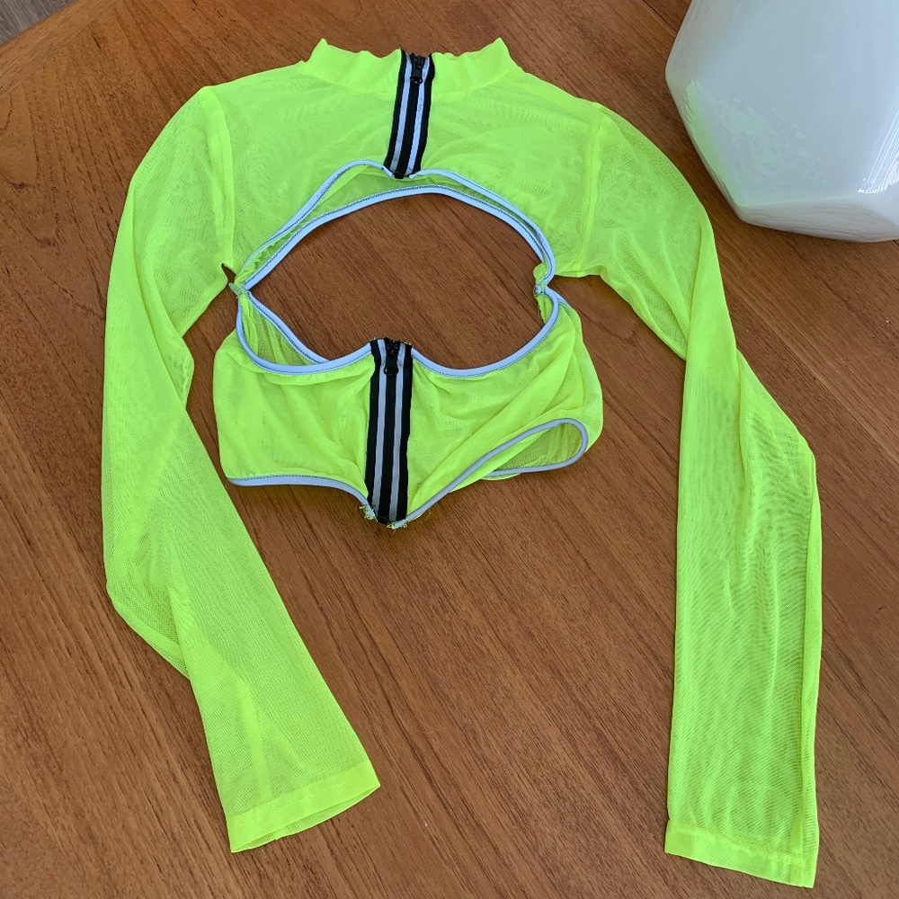 Superdown | Neon Reflective Rave Top